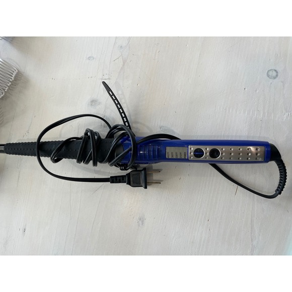 Infiniti Pro by Conair Curl Secret Curling Iron Hair Styler Wand Blue - Picture 1 of 3